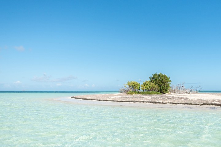 a body of water next to the ocean